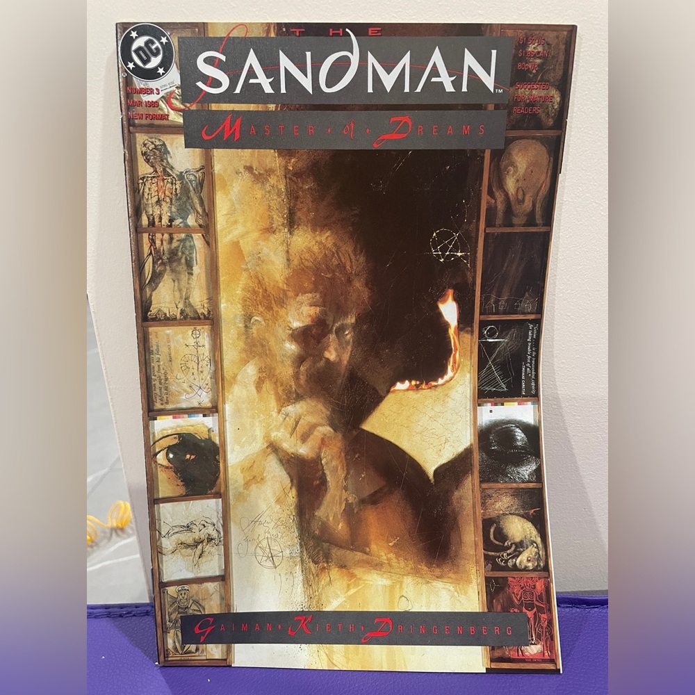 The Sandman Master of Dreams Comic Book March 1989 Number 3 in series of 4.